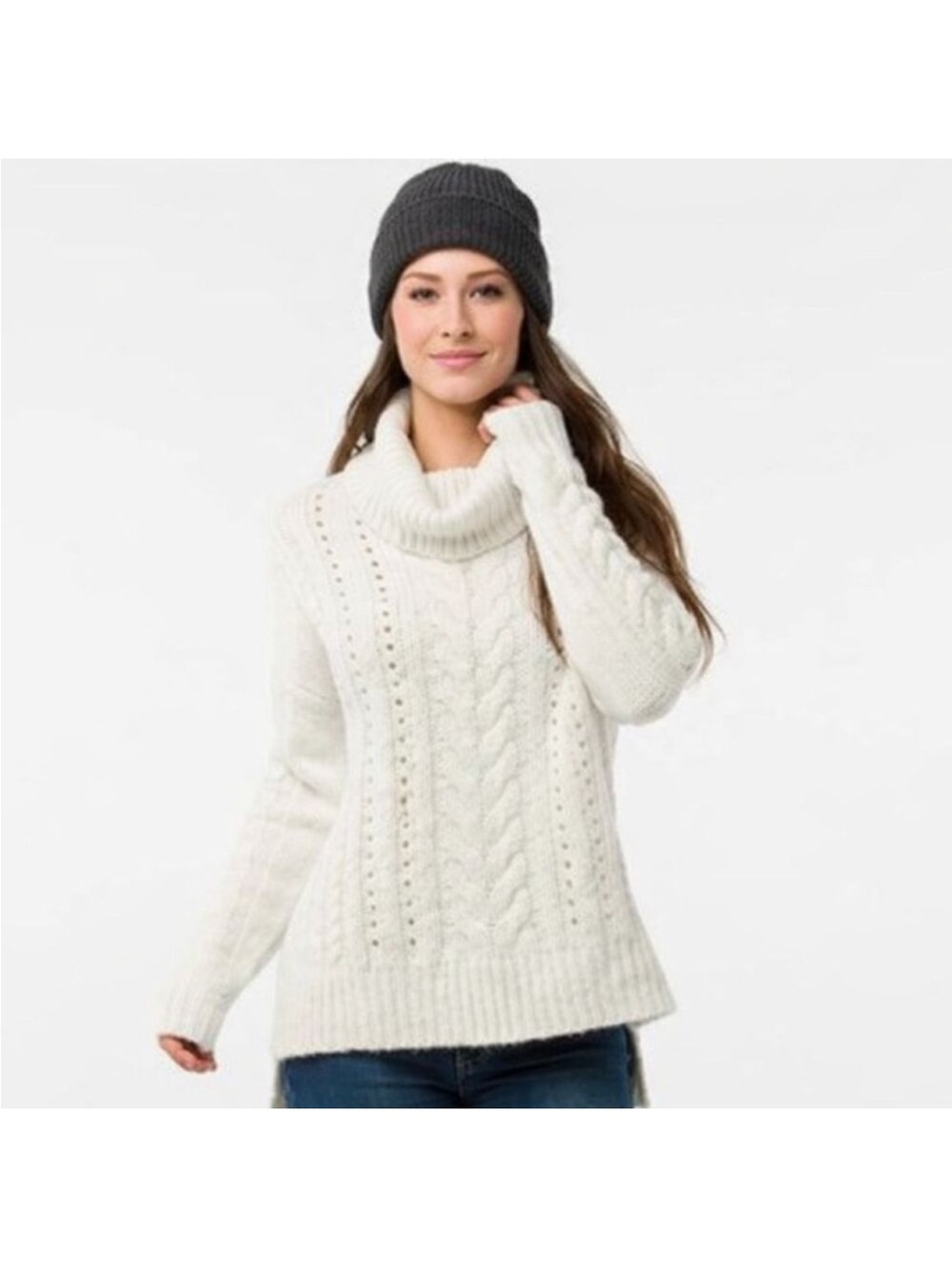 Smartwool Moon Ridge Chunky Cowl Neck Sweater XL